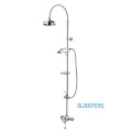 WRAS TMV2 Messing HPB59-1SL0007 (05) Thermostatische traditionelle Dusche mit Regendusche stilvolle Biegung Pipe Dusche